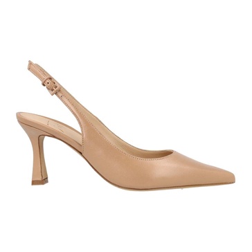 Nude Leather Pumps
