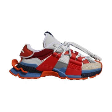 Multicolor Paneled Space Men Sneakers