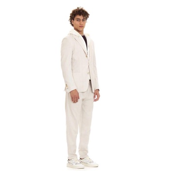 Horn Button Jacket with Detachable Davantino