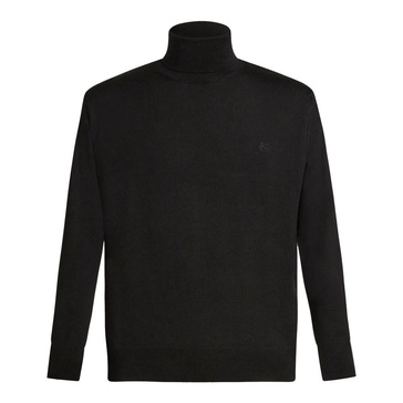 Pegaso Embroidered Turtleneck Jumper