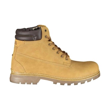Polyester Lace-Up Boot with Contrasting Details