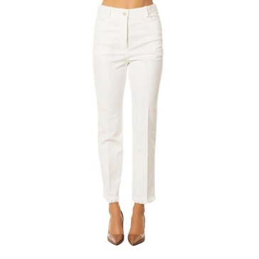 TIRAMISU Cotton Blend Pants - White
