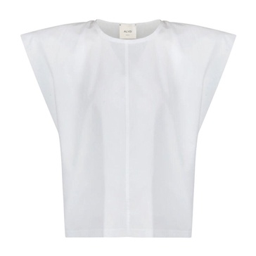 Poplin Blouse with Short Sleeves