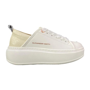 White Leather High Top Sneaker