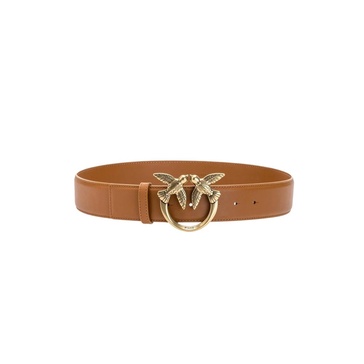 Silky Leather Love Birds Belt