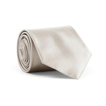 Beige Silk Tie
