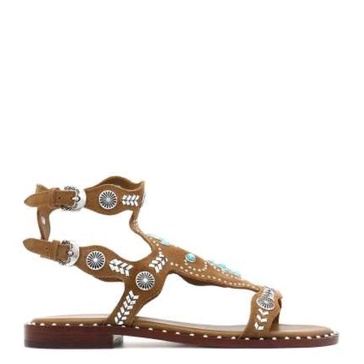 Turquoise Leather Sandal