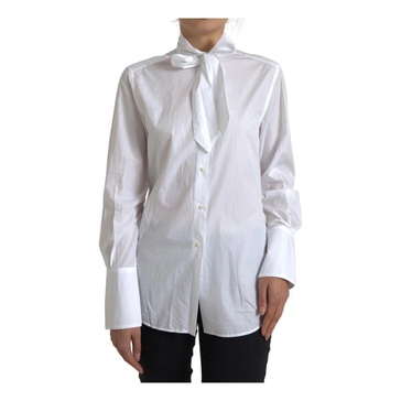 White Cotton Collared Shirt