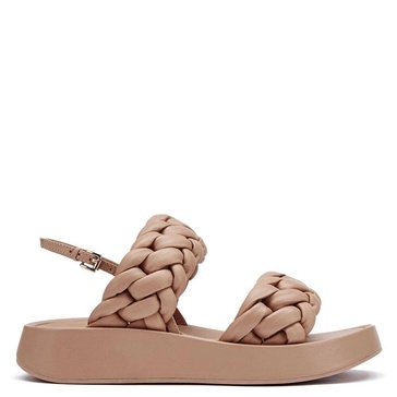 Braided Leather Sandals Voyage Nude
