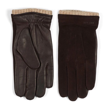 Dark Brown Leather Gloves