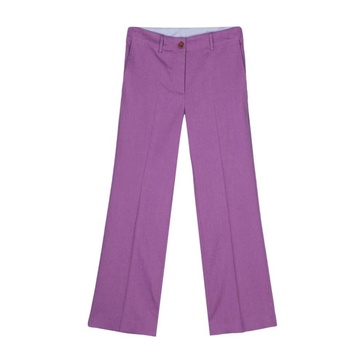 Cropped Stretch Trousers Orchid