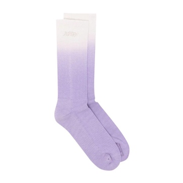 Ribbed Logo Socks with Faded Effect