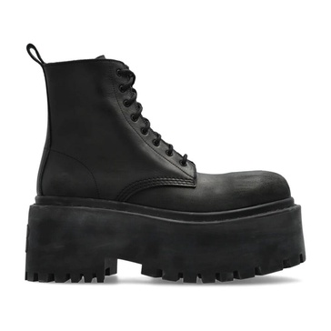 Women's Strike Platform Bootie in Black