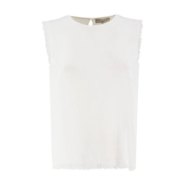 Linen Fringed Top