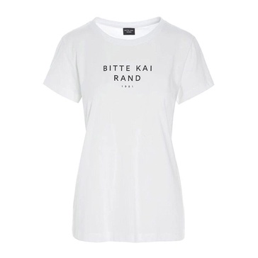White Logo Short-Sleeve T-Shirt