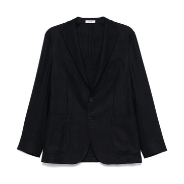 Blue Wool Blend Jacket