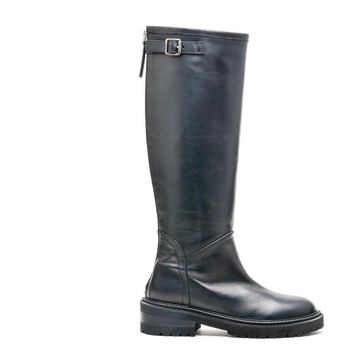 Black Leather Boot