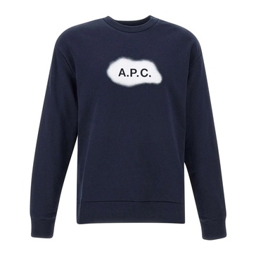 Blue Cotton Sweatshirt for Men