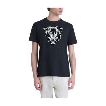 Graphic Panther Print Cotton T-shirt