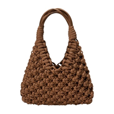 Handwoven Leather Bag Light Topaz