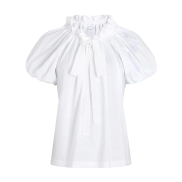 White Puff Sleeve Top
