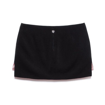 Black Mini Skirt with Side Slits