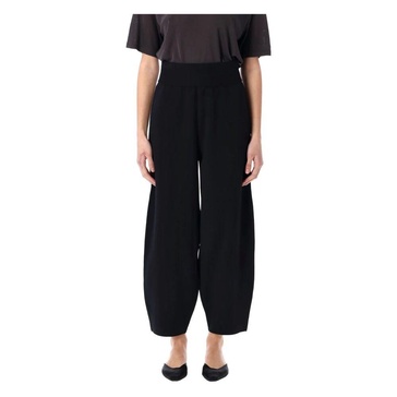 Navy Tapered Trousers Stylish Silhouette