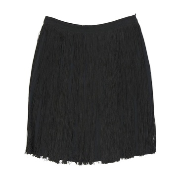 Silk Blend Fringed Skirt