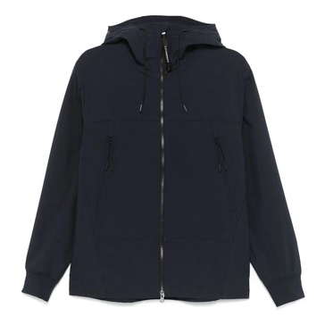 Blue Goggle Jacket with Zip Closure