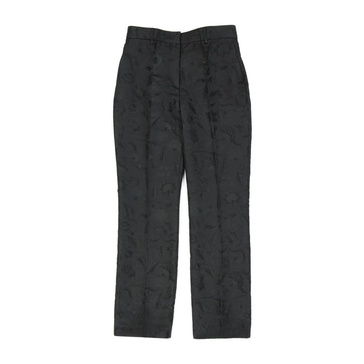 Embroidered Classic Trousers with Flower Details