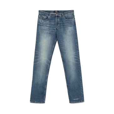Indigo Blue Button Fly Jeans