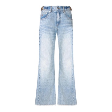 Gold Chain Bootcut Jeans