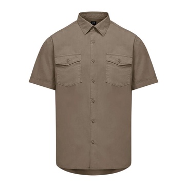 Short Sleeve Stretch Cotton Shirt