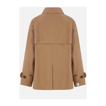 Brown Double-Breasted Trench Coat