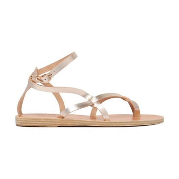 Silver Tomi Leather Sandals