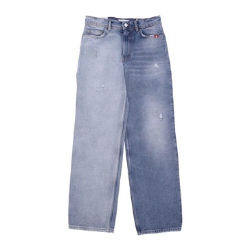 High Waist Denim Jeans Two Face