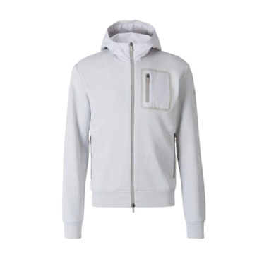 Cotton Laminate Sweater Bomber