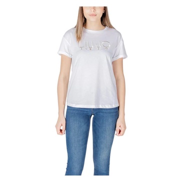 White Cotton T-Shirt Round Neck