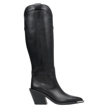 High Black Cowboy Boots