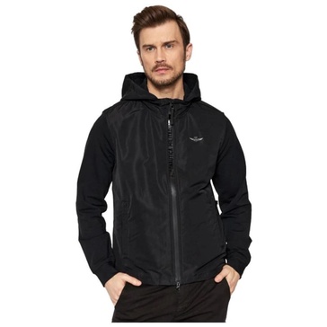 Two-tone Hooded Sweat Jacket