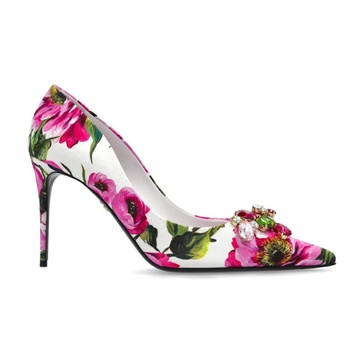 Floral motif heels