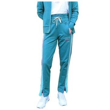 High Waist Jogging Pants with Contrast Stripes