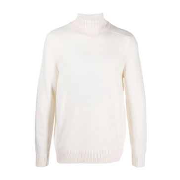 White Alpaca-Wool Blend Turtleneck