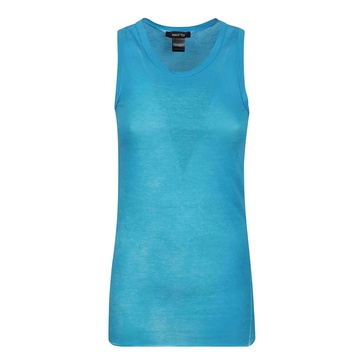 Turquoise Cotton Top Made in Italy