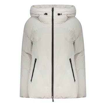 Hooded Down Jacket with Zip