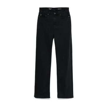 Black Wide Leg Denim Jeans