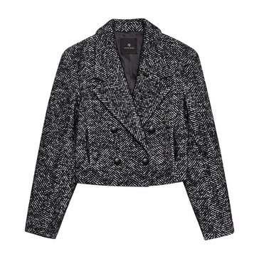 Vienna Blazer Black White Check