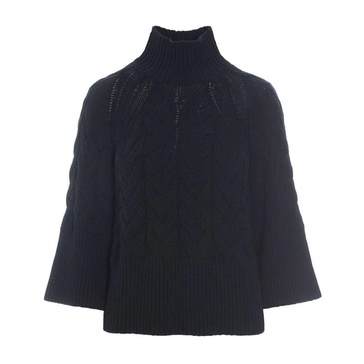Black Cable Knit Sweater