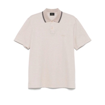 Embroidered logo polo shirt with stripes