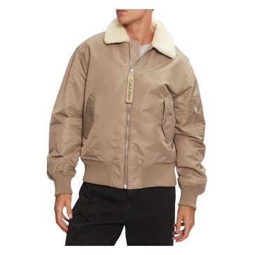 Beige Zip-Up Jacket with Pockets